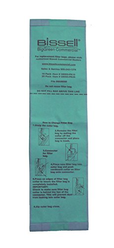 BISSELL BigGreen Commercial U8000-PK10 Vacuum Bags