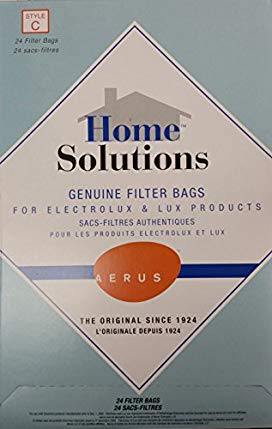 Home Solutions Genuine Filter Bags for Electrolux & Lux Products -- Style C -- Anti-microbial Filter Bags,24 Filter Bags