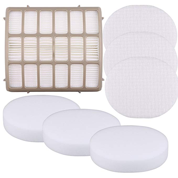 Aunifun 3 Foam Filters + 1 HEPA Replacement Vacuum Filter for Shark Navigator Professional NV70, NV80, NVC80C, UV420 Shark Rotator Professional XL Capacity NV90 Replacement Parts XFF80 XHF80