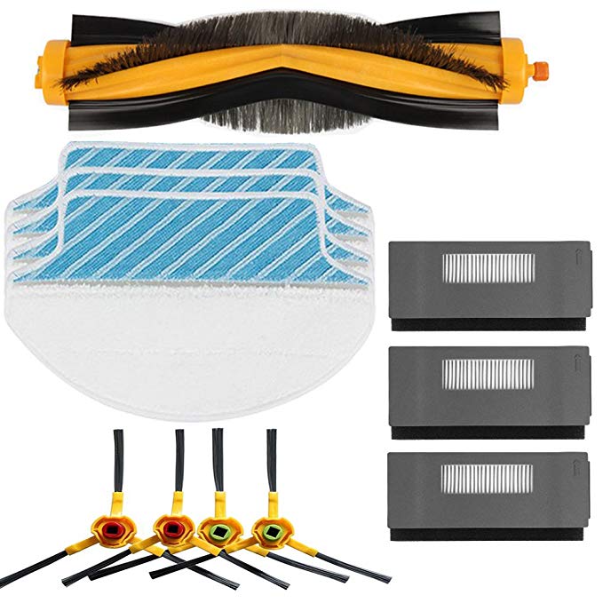 Electropan Replacement Ecovacs Accessory Kit for DEEBOT M80 M80 Pro Robotic Vacuum Cleaner Brush Filter Mop Cloths for Ecovacs Deebot DT85 DT83 DM81 DM85