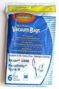 Riccar RC-1400 Canister Filter Vacuum Bag