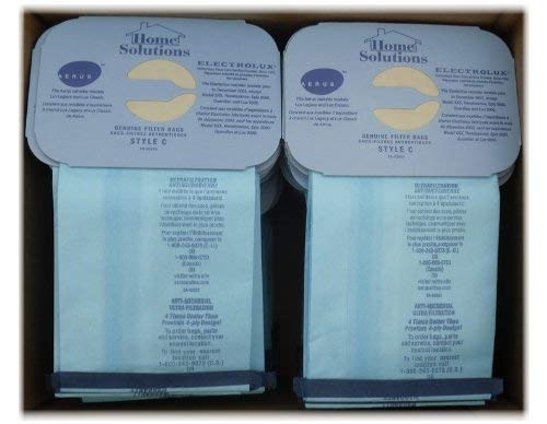 24 Aerus Electrolux Type C Vacuum Bags, Multi Filtered Home Solution Model: Type C