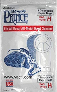 Genuine Royal Prince Hand Vac - Type H ( 3 pack )