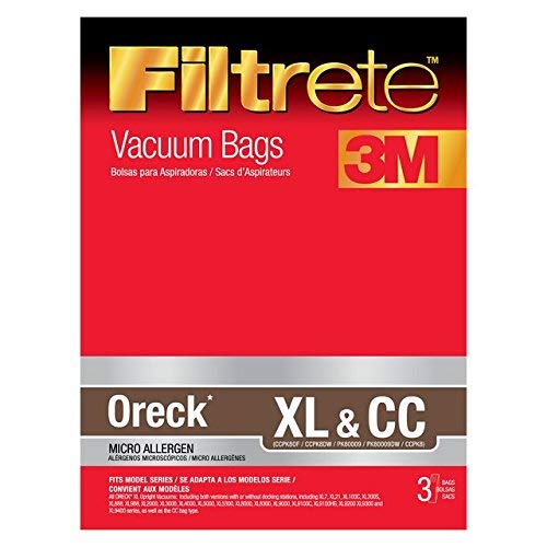 3M 68710-6 Oreck Filtrete XL & CC Vacuum Bag 3 Count