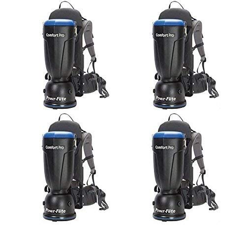 Powr-Flite BP6S Comfort Pro Backpack Vacuum, 6 quart Capacity (Pack of 4)