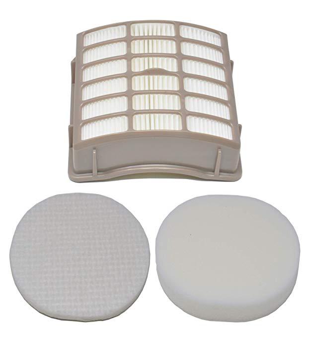 ZVac 1 Shark Navigator NV80-1 Foam and 1 Felt Filter Set HEPA Filter Generic Part Replaces Part Numbers EU-18003, EU-18001, XHF80, XFF80 Fits: Shark Navigator Professional Models.