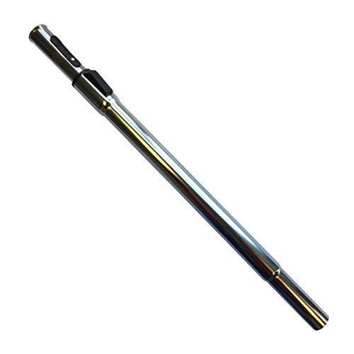 Telescoping Central Vacuum System Wand with Button Lock Top in Chromed Metal