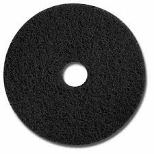 Glit 20011 TK Polyester Blend Black Stripping Floor Pad, Synthetic Blend Resin, Minerals Grit, 17