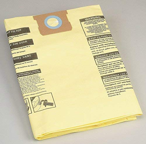 Shop Vac 906-73-33 16 To 22 Gallons High Efficiency Collection Filter Bags 2Pk