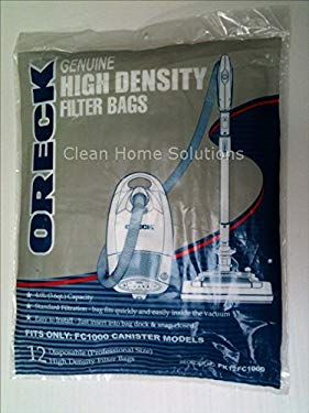 (Ship from USA) Oreck Quest Pro FC1000 Canister Vacuum 12 Pack Vacuum Bags - PK12FC1000