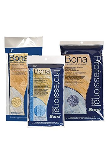 Bona Pro Series AX0003443 18-Inch Microfiber Cleaning Pad, Tri-Lingual