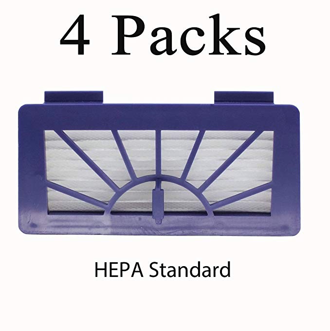 CyberTech XV-21 Vacuum Cleaner Filter Neato Robotic Pet and Allergy Filter Replacement for Neato XV-21 XV Signature, XV Signature Pro, XV-11, XV-12, 945-0048, XV-15 (4 packs)