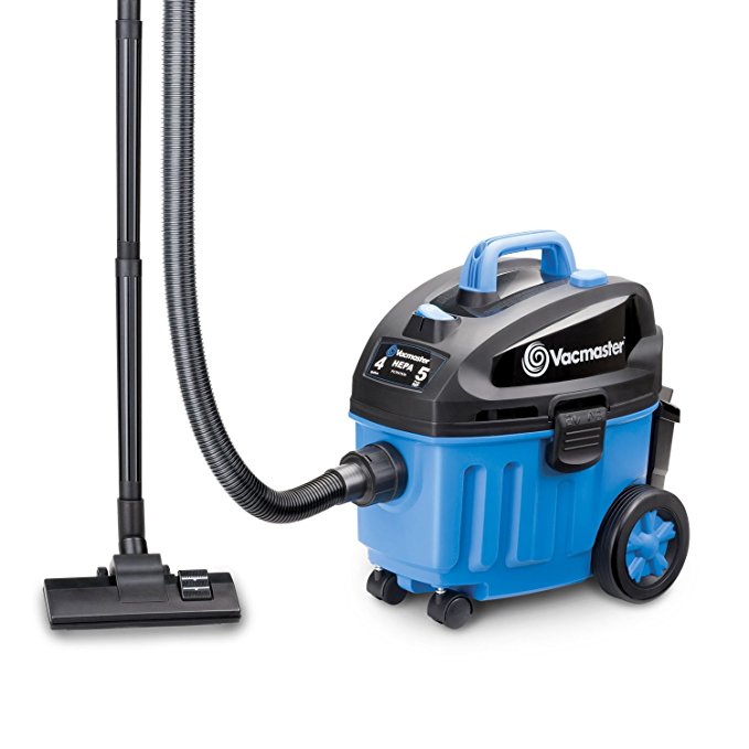 Vacmaster 4 Gallon, 5 Peak HP with 2-Stage Industrial Motor Wet/Dry Floor Vacuum, VF408