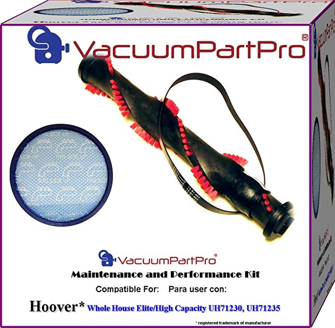 Hoover Whole House Elite Dual Cyclonic Performance and Maintenance Kit By Vacuum Part Pro For Models UH71230, UH71230W, UH71235, UH71250, UH71251