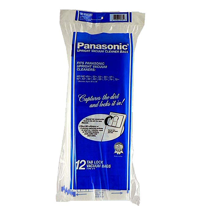 Panasonic MC-V145MT 12-Pack Type U-6 Upright Vacuum Bag