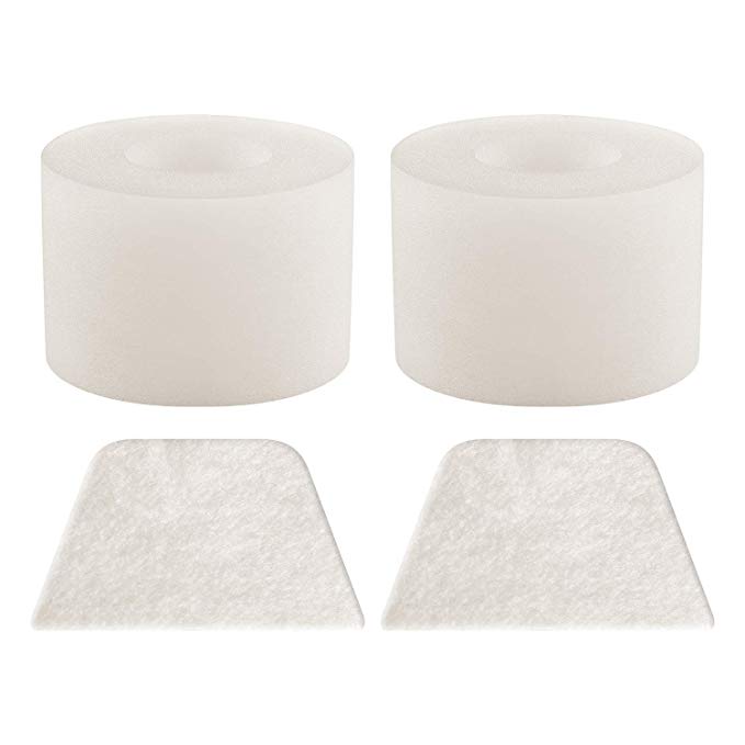 ZLZH 2-Pack Shark IONFlex DuoClean vacuums PROFESSIONAL filters IF100 IF150 IF160 IF170 IF180 IF251 IF200 IF201 IF202 IF205 replacement parts Foam & Felt Filter campare to# XPREMF100 & XPSTMF100