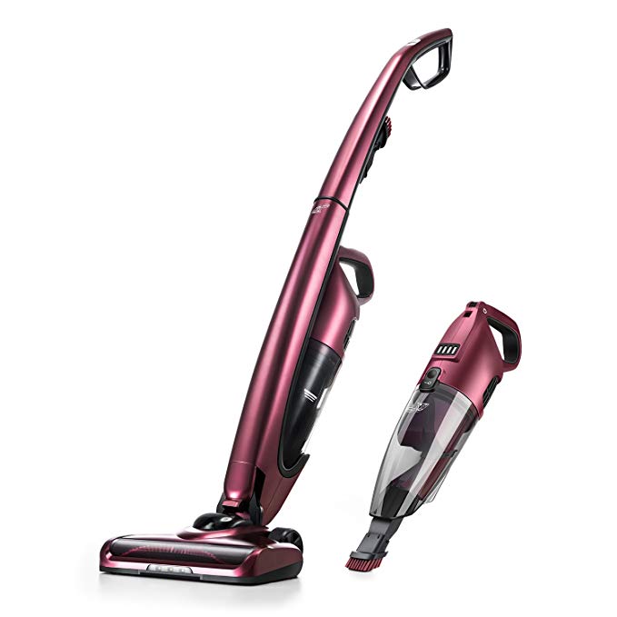 PUPPYOO Rechargeable Cordless Vacuum Cleaner, Stick Handheld 2 in 1 Vacuum Cleaner for Carpet Hard Floor Car Pet, Lightweight 2200mAh 7000Pa-WP511