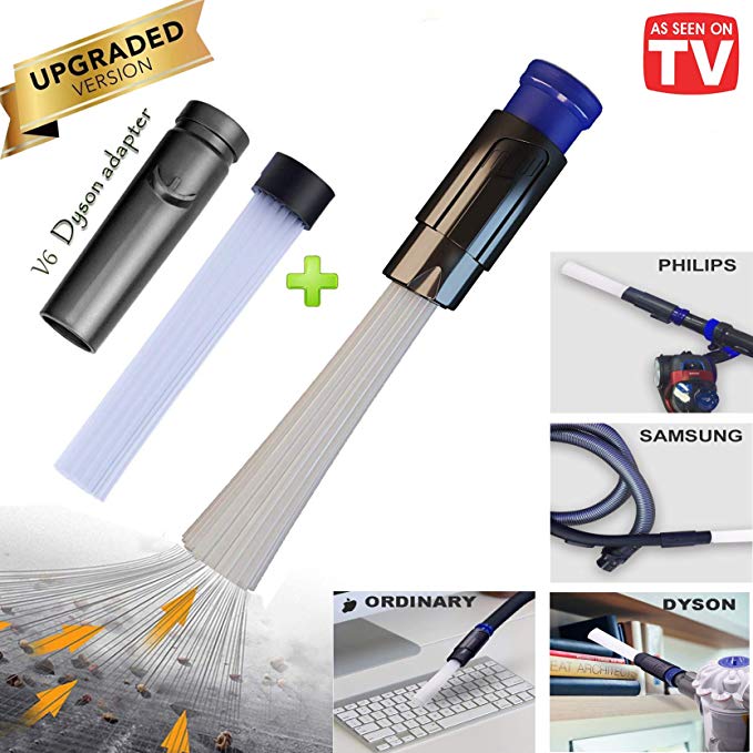 Panshi Universal Vacuum Attachment Hose, Dusty Brush Cleaning Tools,Dust Cleaning Sweeper Spare Flexible Brush, Dust Pro Cleaner Tubes Accessories, Dusty Tiny Tools Compatible Dyson