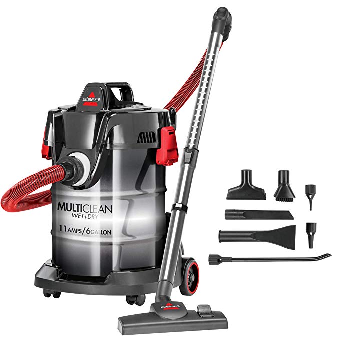Bissell MultiClean Wet/Dry Garage and Auto Vacuum Cleaner, Red, 2035M
