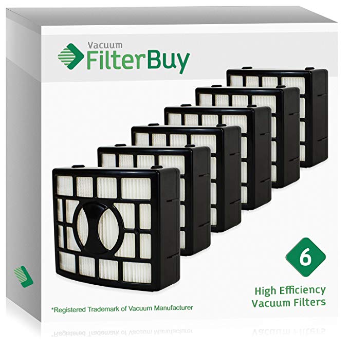 6 - FilterBuy Shark NV680 HEPA Replacement Filters. Replaces Shark Part #XHF680. Designed to be Compatible with Shark Rotator Powered Lift-Away Speed NV680 Series Vacuum Cleaners